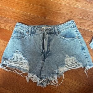 Pacsun High Rise Festival Jean Shorts